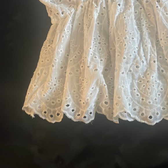 Shein White Eyelet Top - Picture 4 of 5
